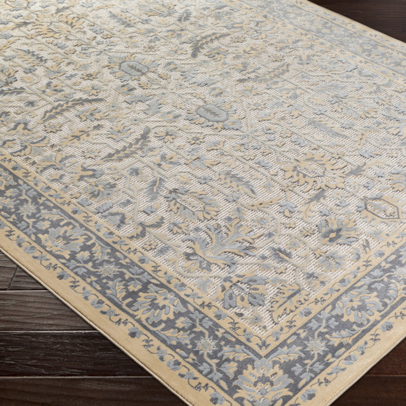 Brooks Farm Blue/Yellow Area Rug Birch Lane